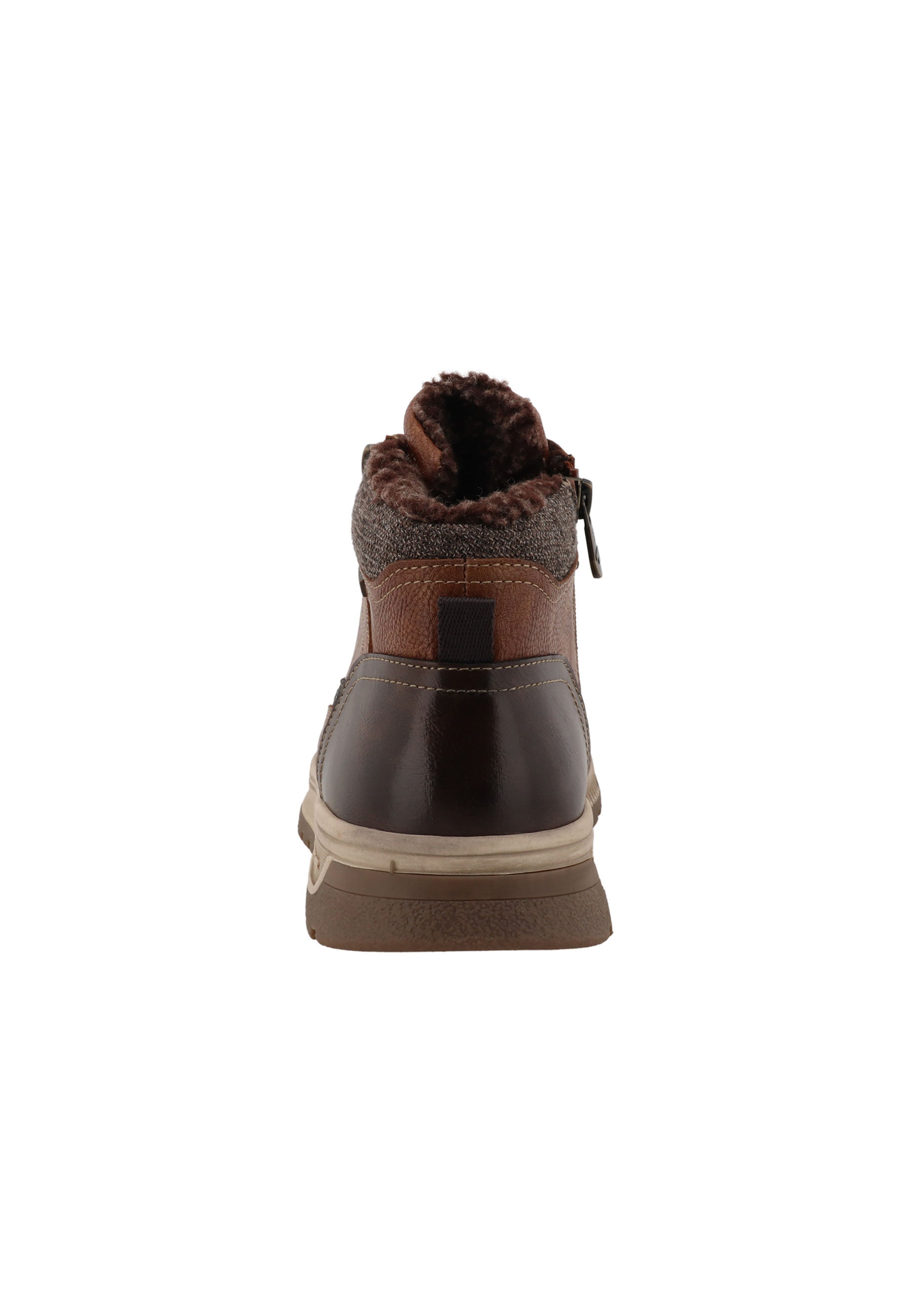 TOM TAILOR Lace-Up Boots in Brown