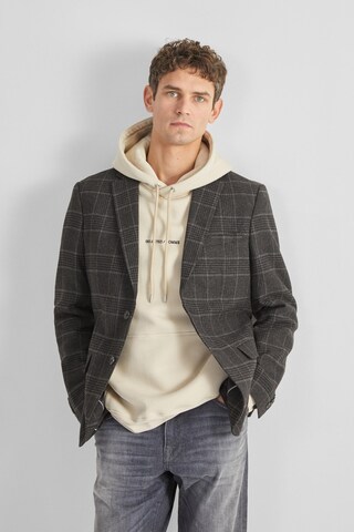 Coupe slim Veste de costume 'Eli' SELECTED HOMME en gris : devant