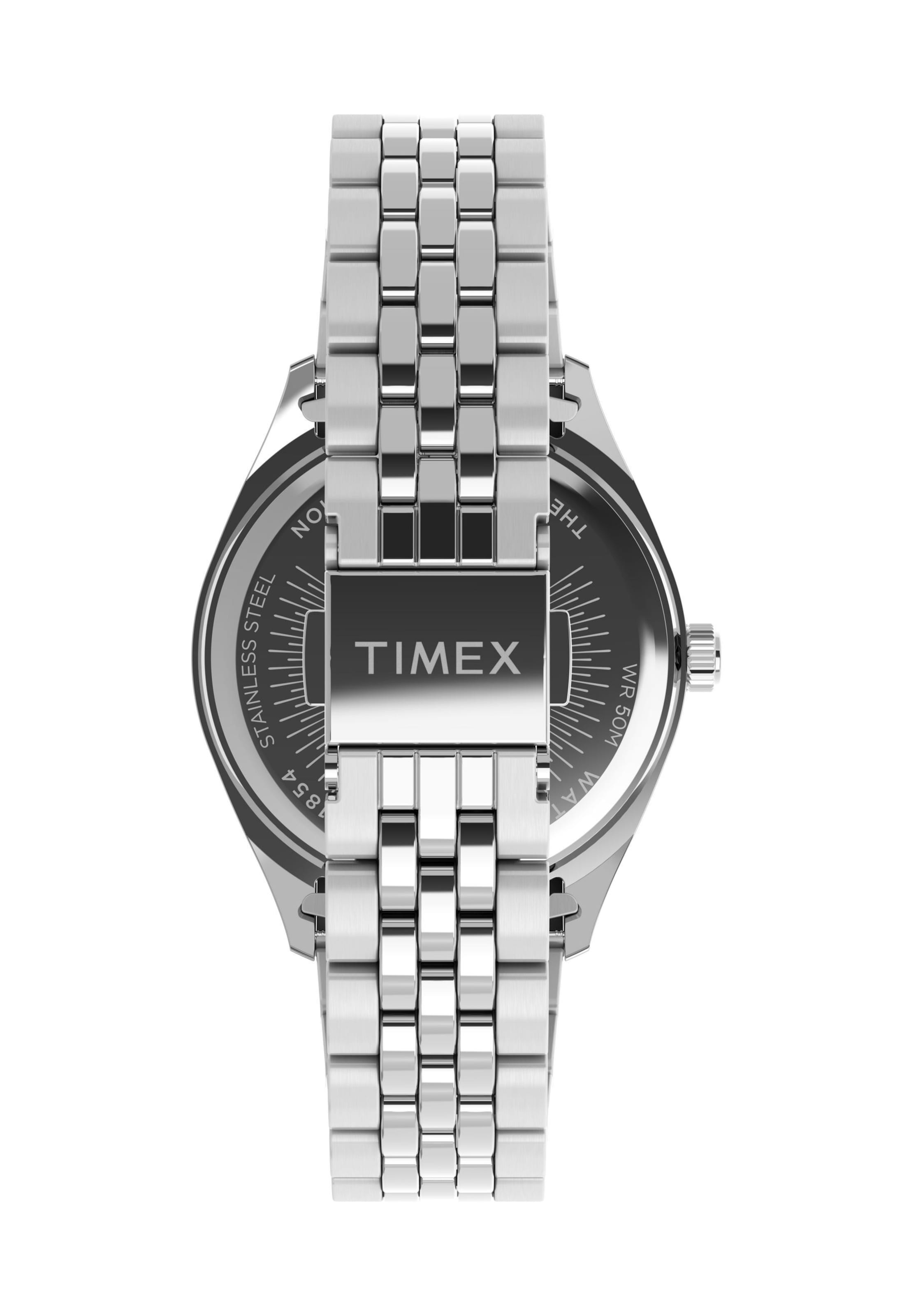 Montre à affichage analogique TIMEX en argent
