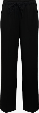 OBJECT - Pantalón de pinzas 'OBJLisa' en negro: frente
