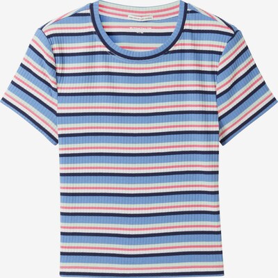 Marškinėliai iš TOM TAILOR, spalva – mėlyna / tamsiai mėlyna / lašišų spalva / balkšva, Prekių apžvalga
