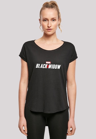 F4NT4STIC Shirt 'Marvel Black Widow Movie' in Zwart: voorkant
