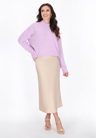 faina - Pullover em roxo