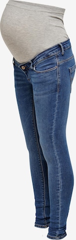 Only Maternity Skinny Jeans 'Paola' in Blauw: voorkant