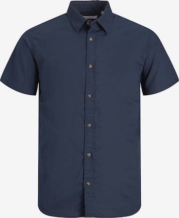 Chemise 'SLUB' JACK & JONES en bleu : devant