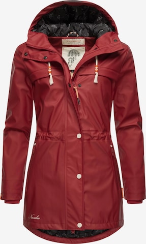 Manteau mi-saison 'Rainy Forest' NAVAHOO en rouge