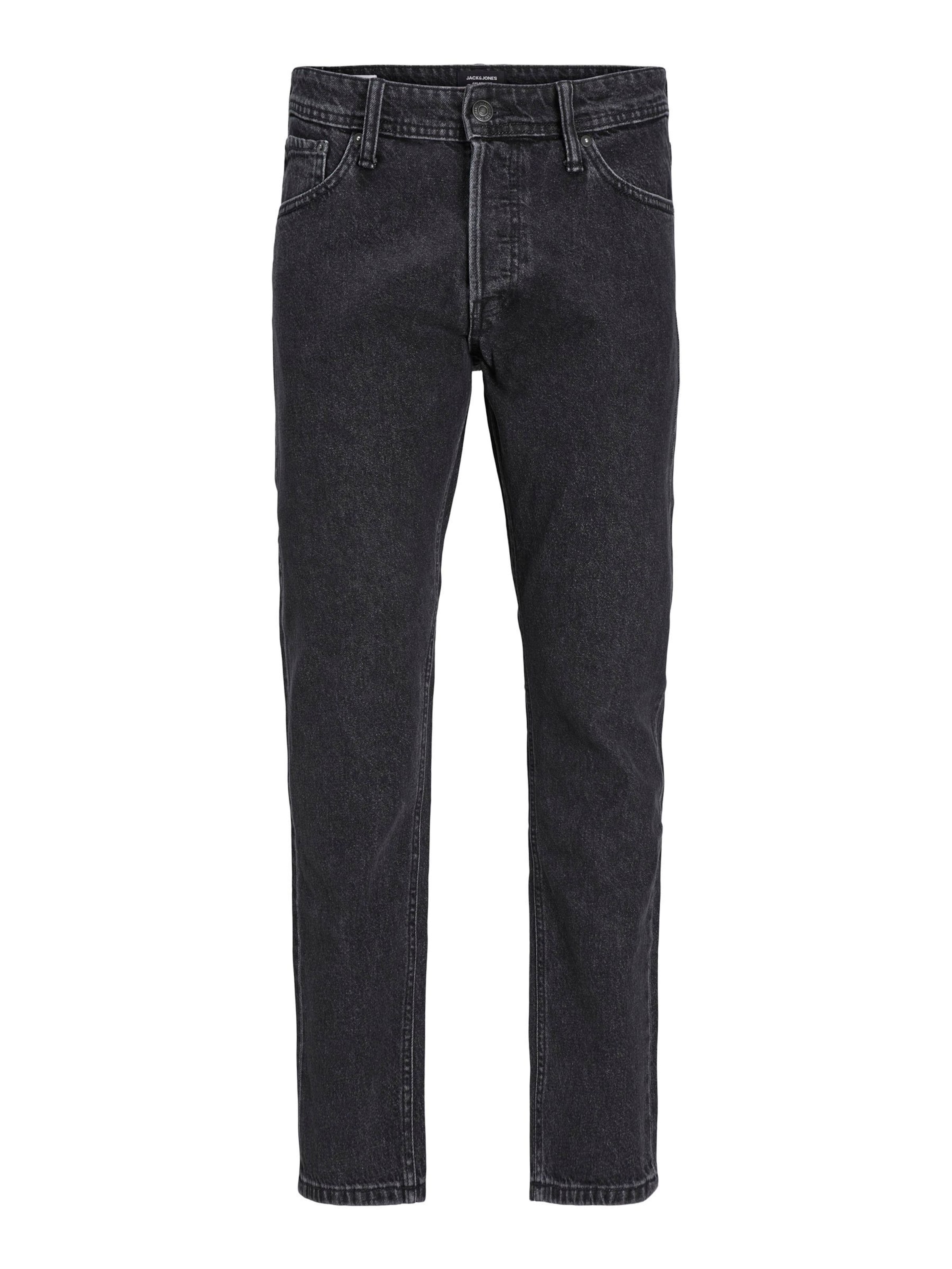 Jack & Jones Plus Loosefit Jeans 'Chris' in Zwart: voorkant
