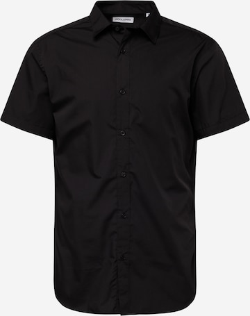 JACK & JONES - Ajuste estrecho Camisa 'JOE' en negro: frente