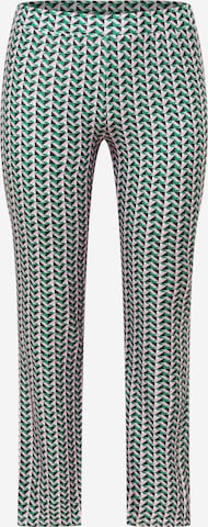 ONLY Curve Bootcut Spodnie 'KIKI' w kolorze zielony: przód