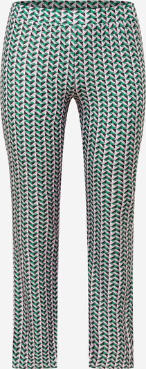 ONLY Curve Pantalón 'KIKI' en verde hierba / lila / negro / blanco, Vista del producto