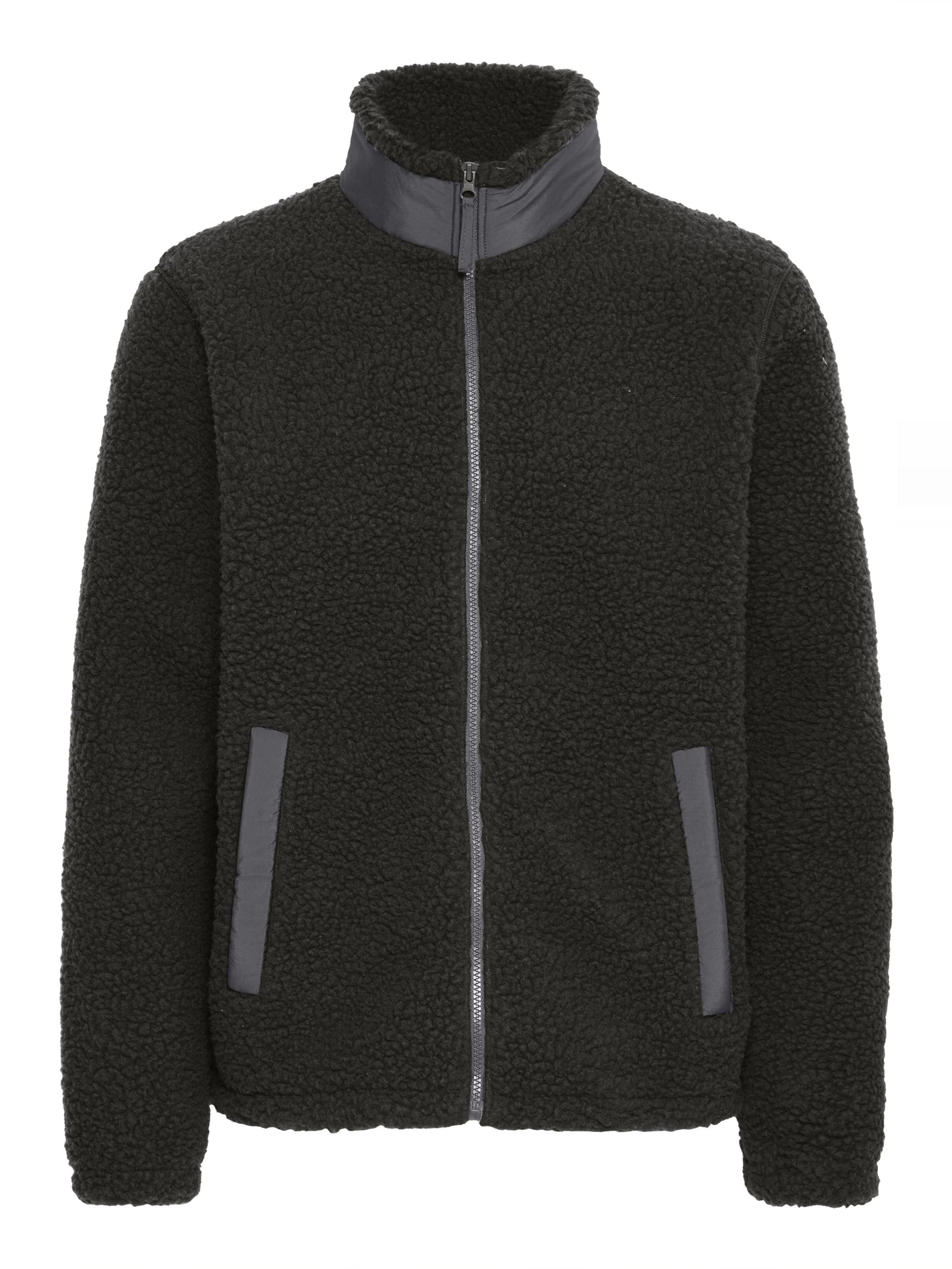 BLEND Fleecejacke 'BHLAURSUS' in Schwarz: Vorderseite