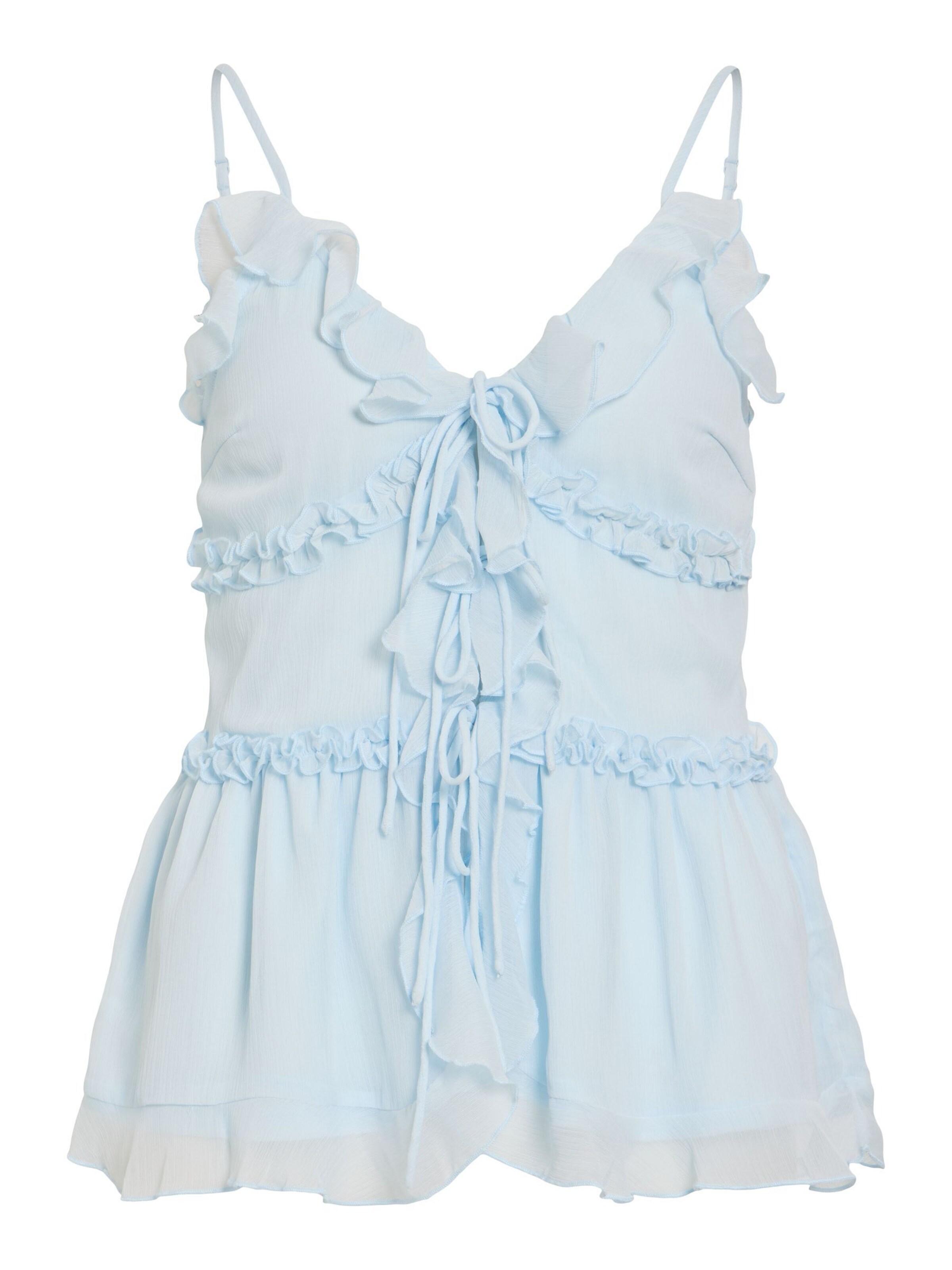 VILA Haut 'VIFalia' en bleu clair, Vue avec produit