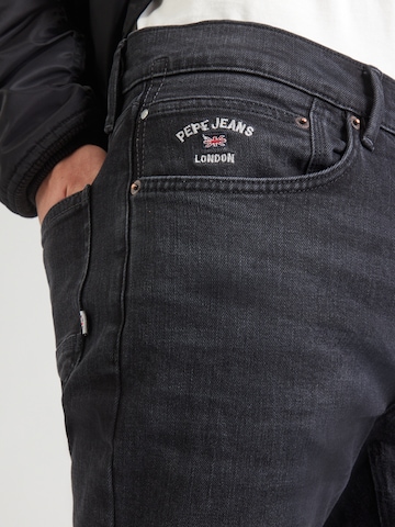 Pepe Jeans Slimfit Jeans 'HATCH' in Zwart