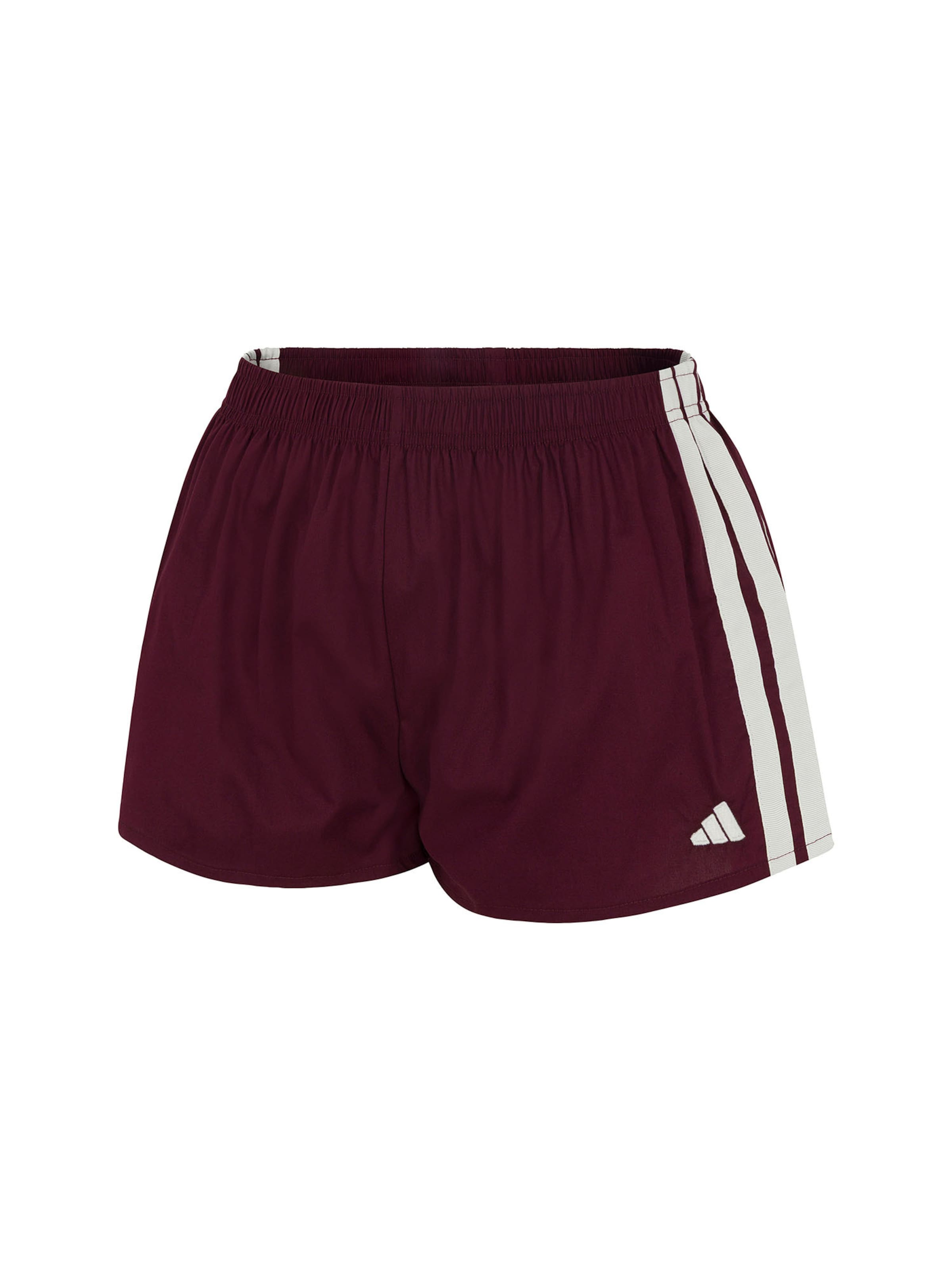 ADIDAS SPORTSWEAR Pantalon ' Sport Active Essentials Cotton 3 Stripes ' en 40 en bordeaux, Vue avec produit