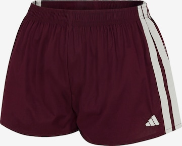 Loosefit Pantalon ' Sport Active Essentials Cotton 3 Stripes ' ADIDAS SPORTSWEAR en rouge : devant