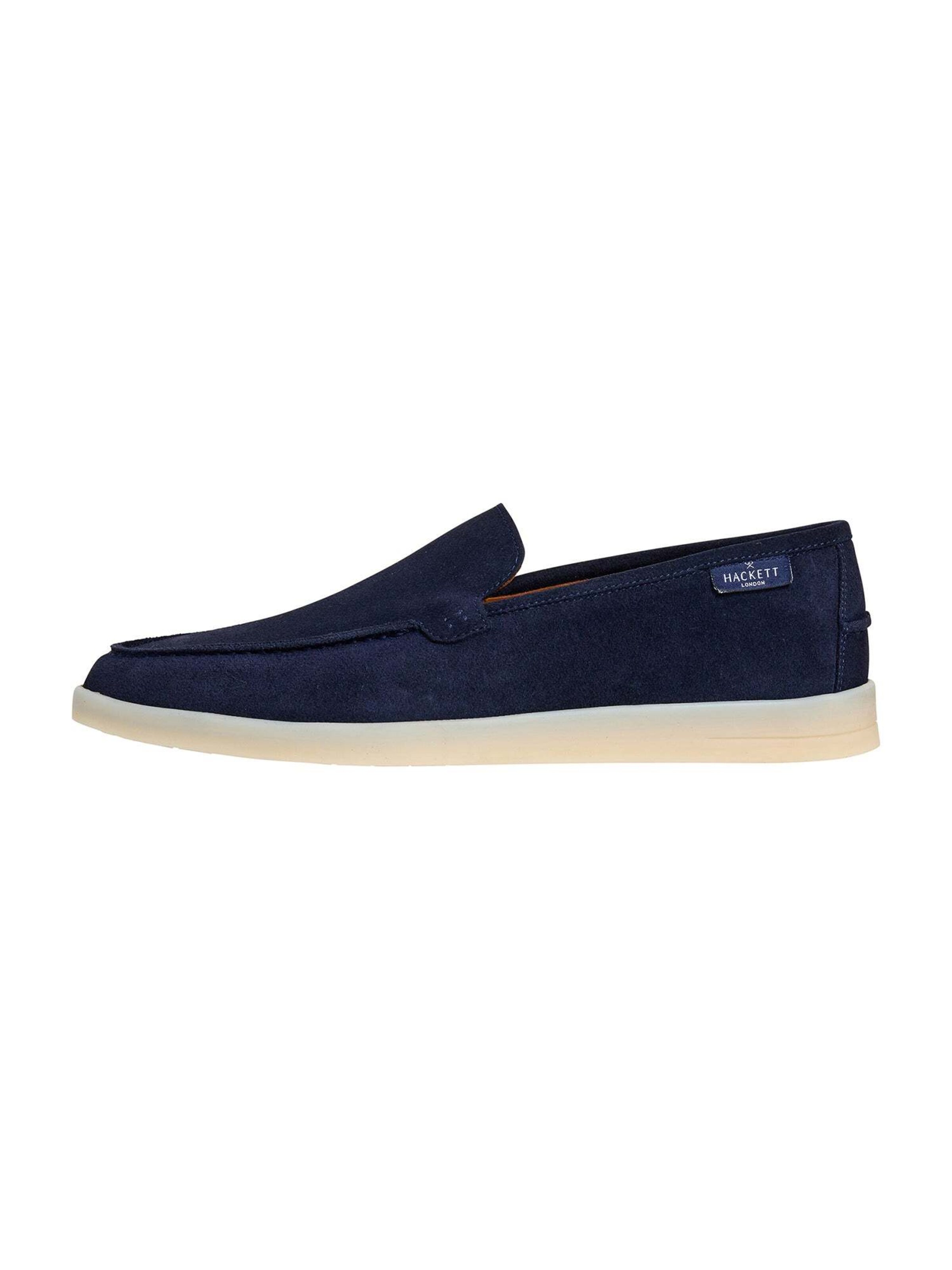 Hackett London Moccasin 'Martins' in Blue: front