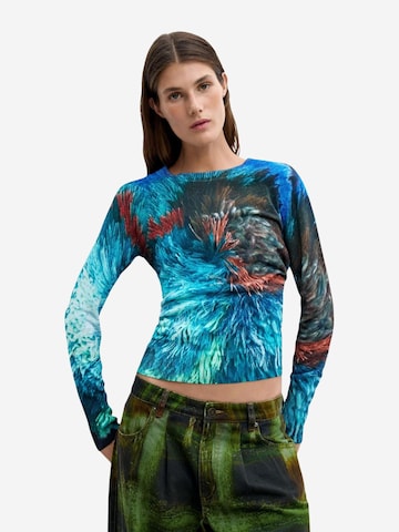 Desigual Pullover 'JERS_POMPOM_LACROIX 26WWJF02'‌‌‌‌‌ in Blau: Vorderseite