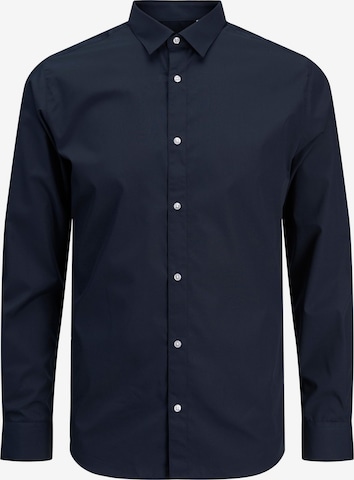 Jack & Jones Plus Button Up Shirt 'JJJOE' in Blue: front