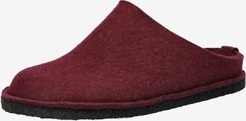 Pantoufle HAFLINGER en rouge : devant