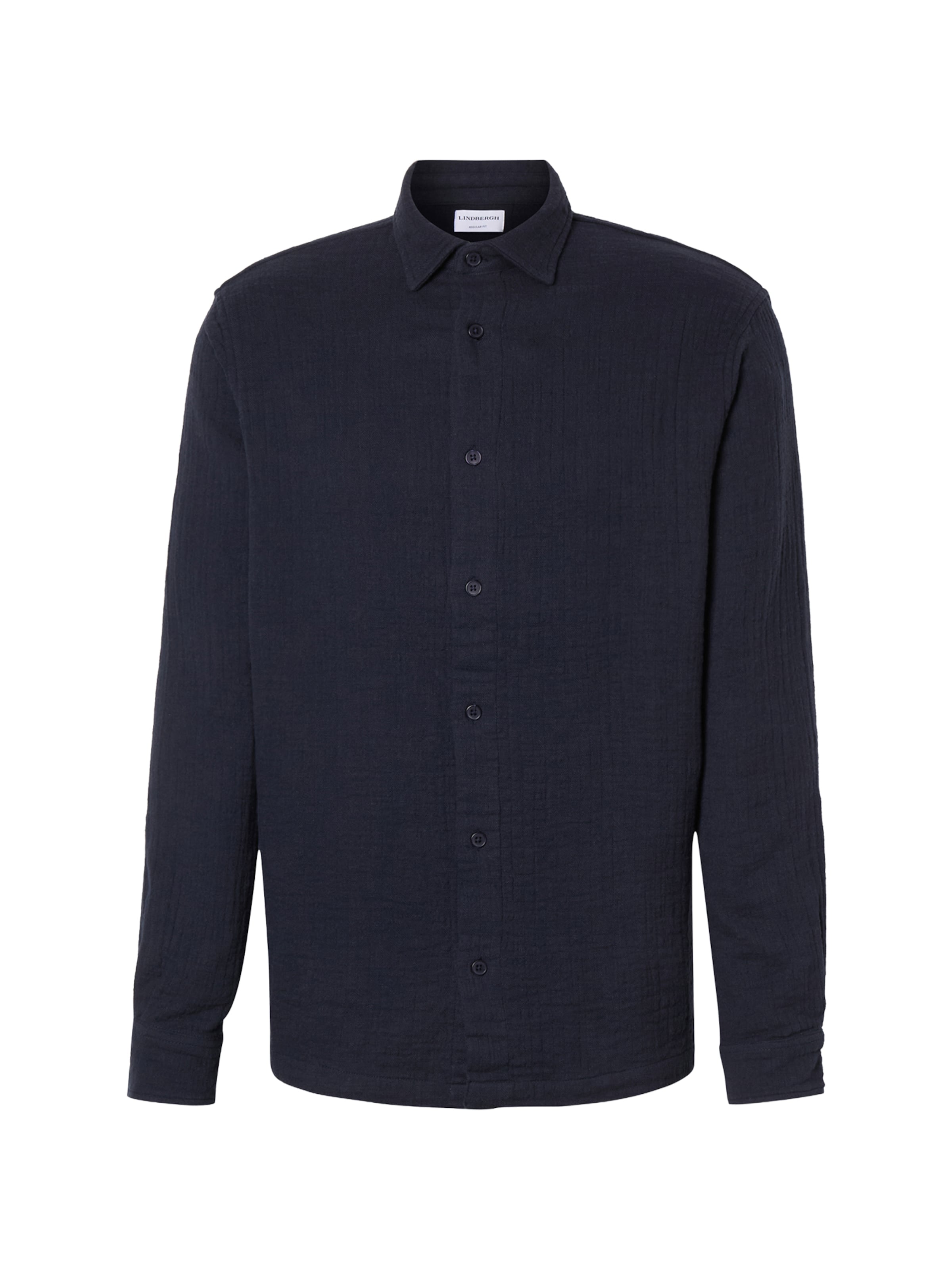 Lindbergh Regular Fit Hemd in Blau: Vorderseite