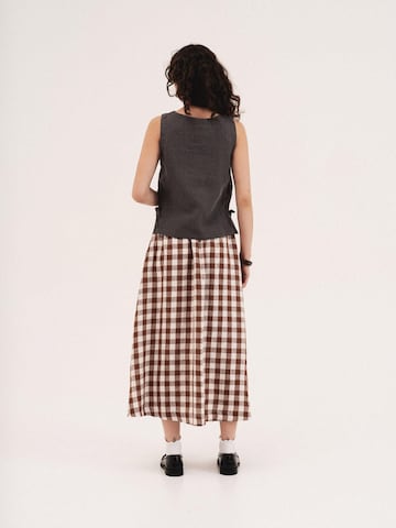 AmourLinen Top 'Rosie' in Grijs