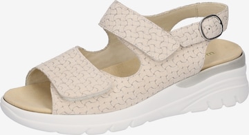 WALDLÄUFER Sandale in Beige: Vorderseite