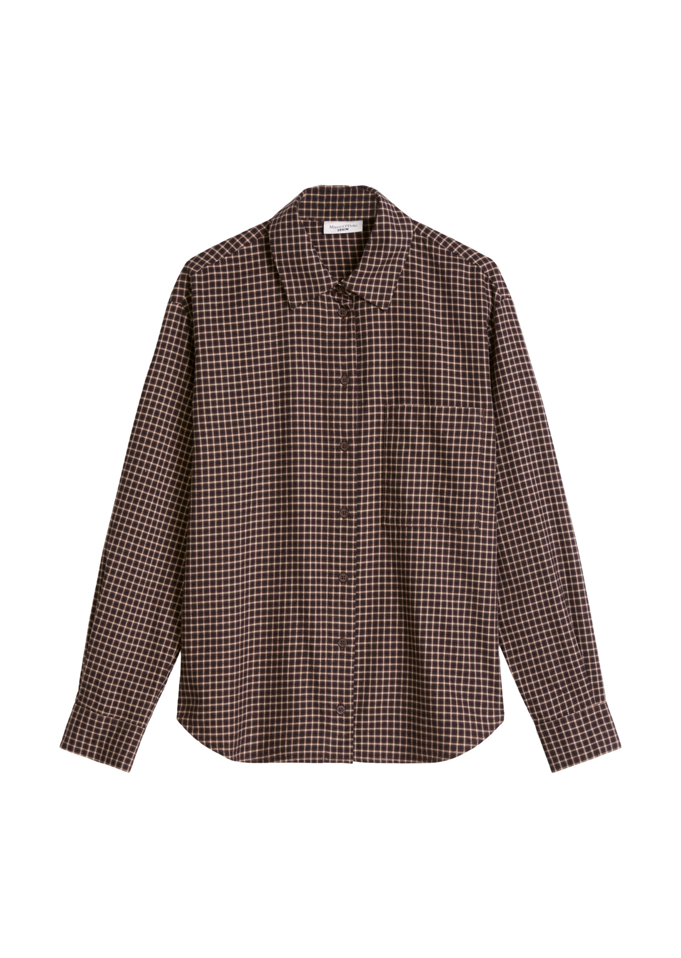 Marc O'Polo DENIM Blouse in Zwart: voorkant