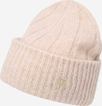 Bonnet TOMMY HILFIGER en beige : devant