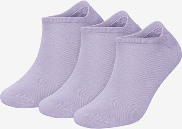 DillySocks Ankle Socks in Purple: front