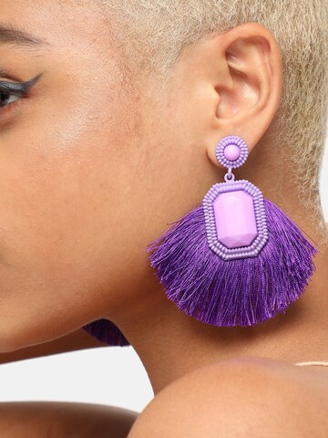 Boucles d'oreilles 'Skylah' SOHI en violet