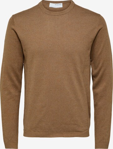 SELECTED HOMME Pullover 'Lake' i brun: forside