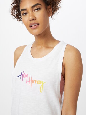 Hey Honey - Top deportivo en blanco