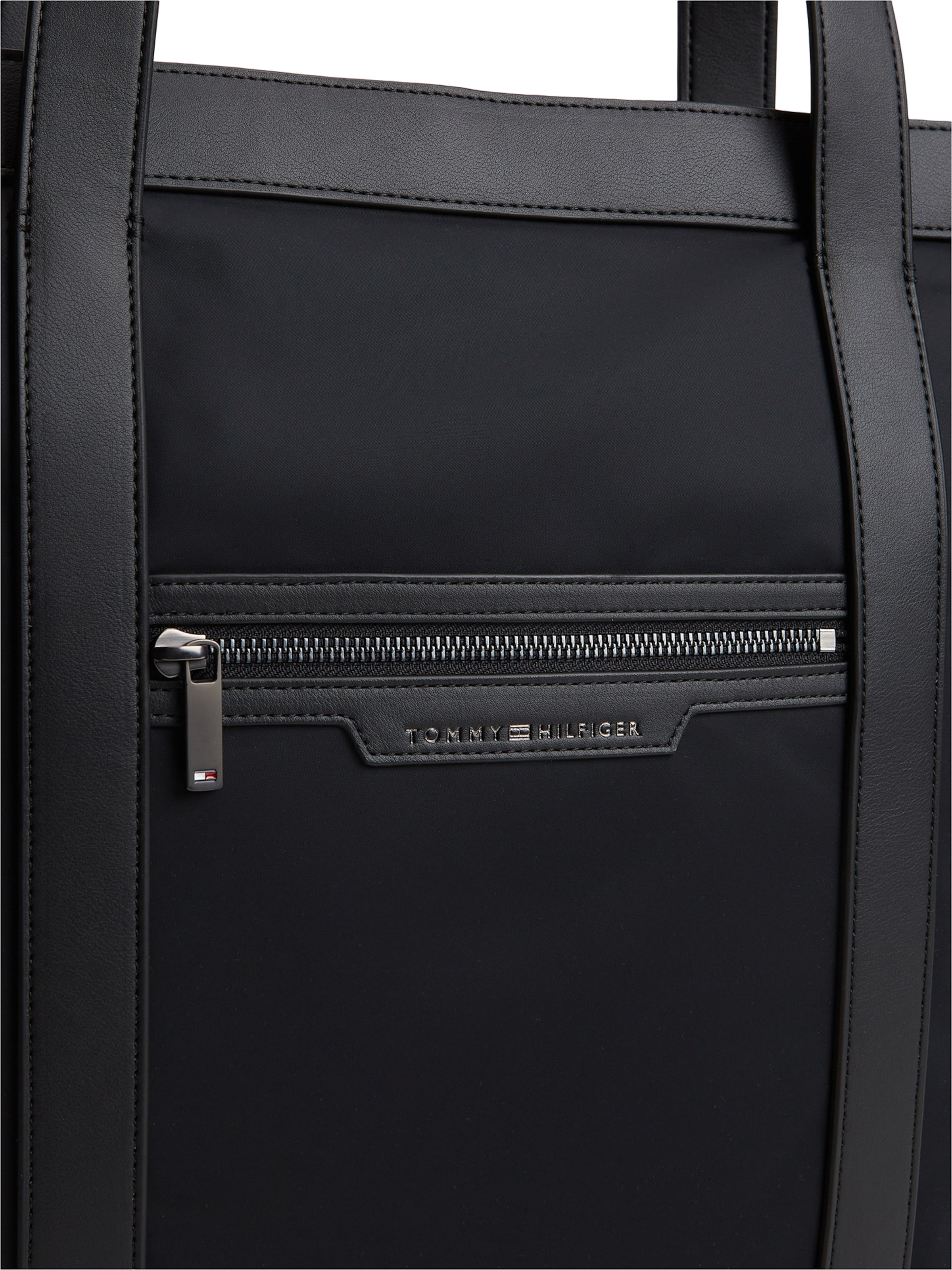 TOMMY HILFIGER Shopper in Schwarz