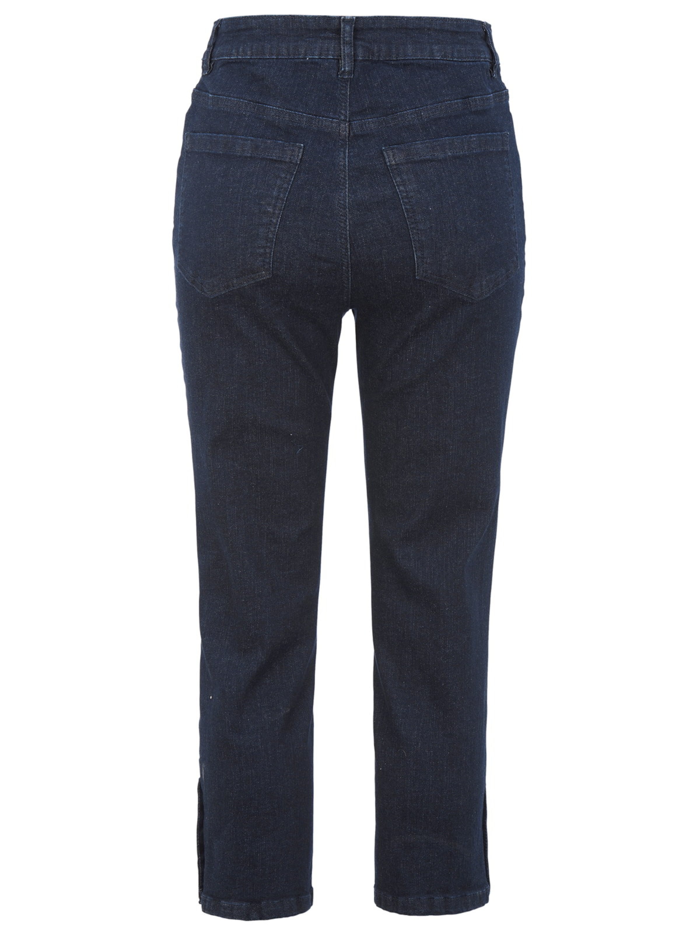 Cellbes of Sweden Slimfit Cropped Jeans mit Fünf-Taschen-Design in Blau
