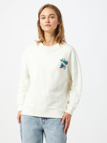 QUIKSILVER Sweatshirt in White: front
