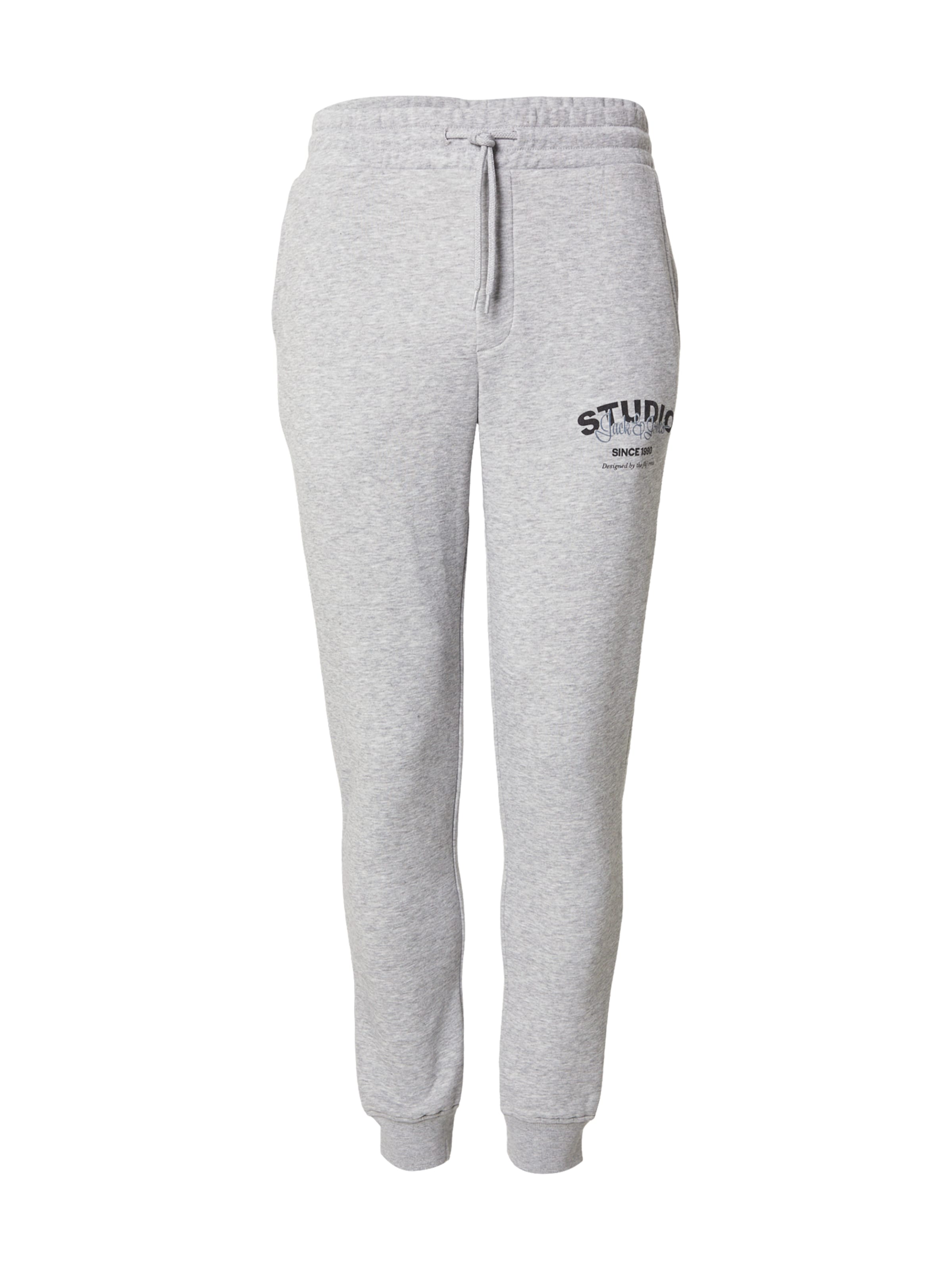 JACK & JONES Tapered Hose 'JPSTGORDON YUKI' in Grau: Vorderseite