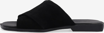 VENEZIA Pantolette in Schwarz: Vorderseite