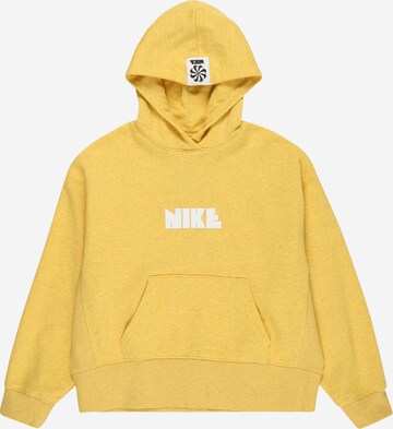 Nike Sportswear Sweatshirt in Yellow: front