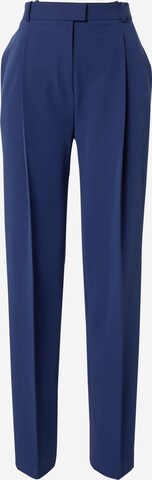 HUGO Tapered Pleated Pants 'Hasabu' in Blue: front