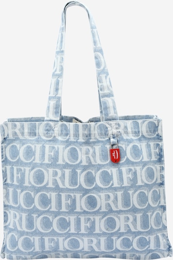 Fiorucci Shopper in de kleur Lichtblauw / Wit, Productweergave