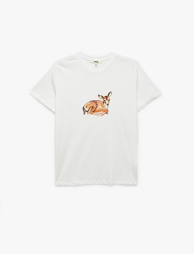 Koton Shirt in de kleur Beige / Mokka / Zwart / Wit, Productweergave