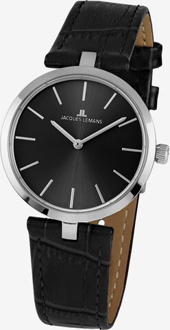 Jacques Lemans Uhr in Schwarz: front