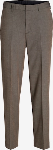 JACK & JONES Pleat-front trousers 'JPRBushwick Mathew' in Grey: front
