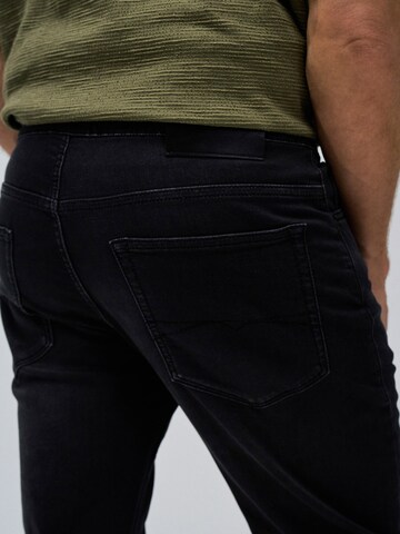 Coupe slim Pantalon Salsa Jeans en noir