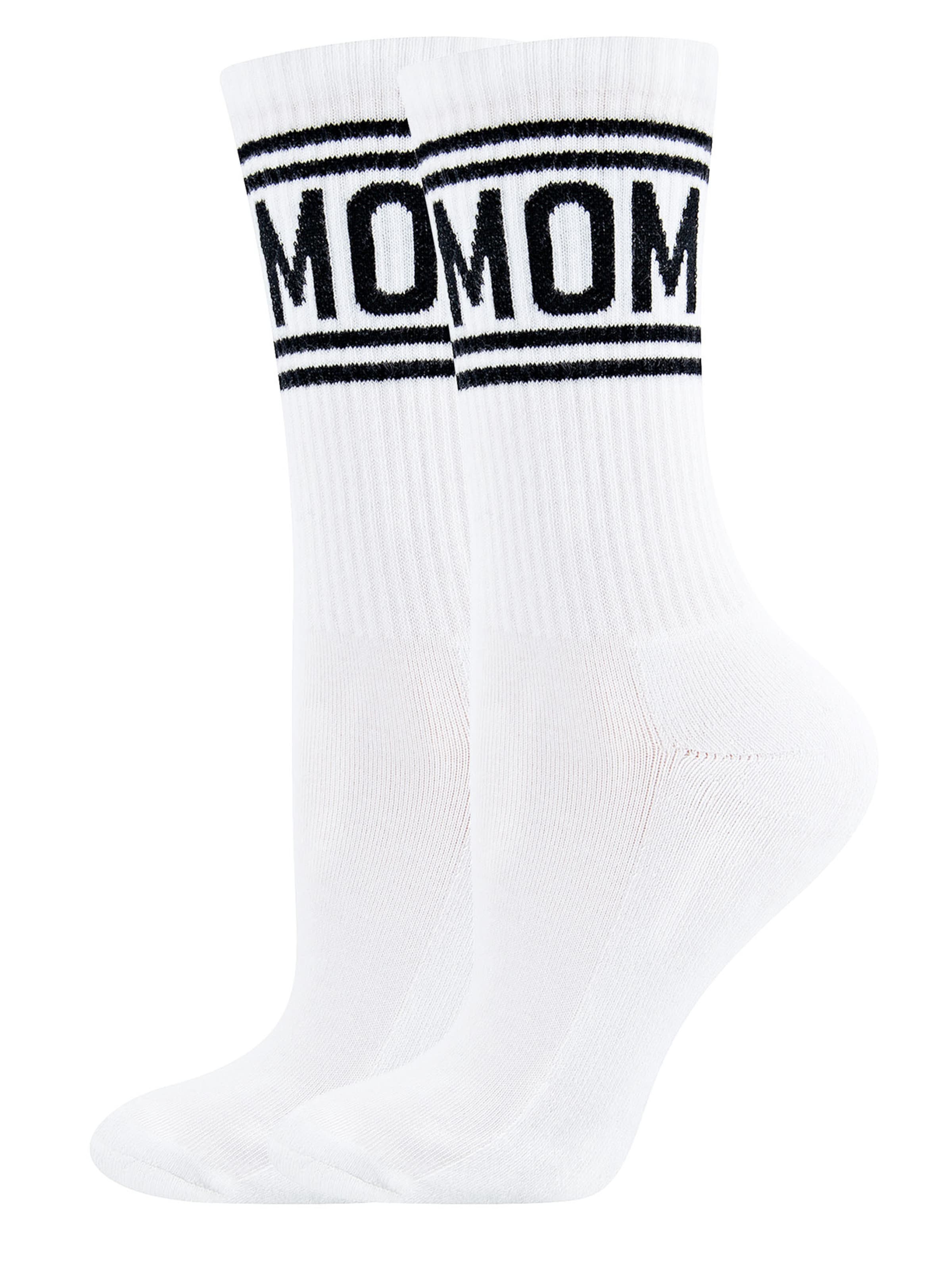 EWERS Sportovní ponožky 'MOM' – bílá: přední strana