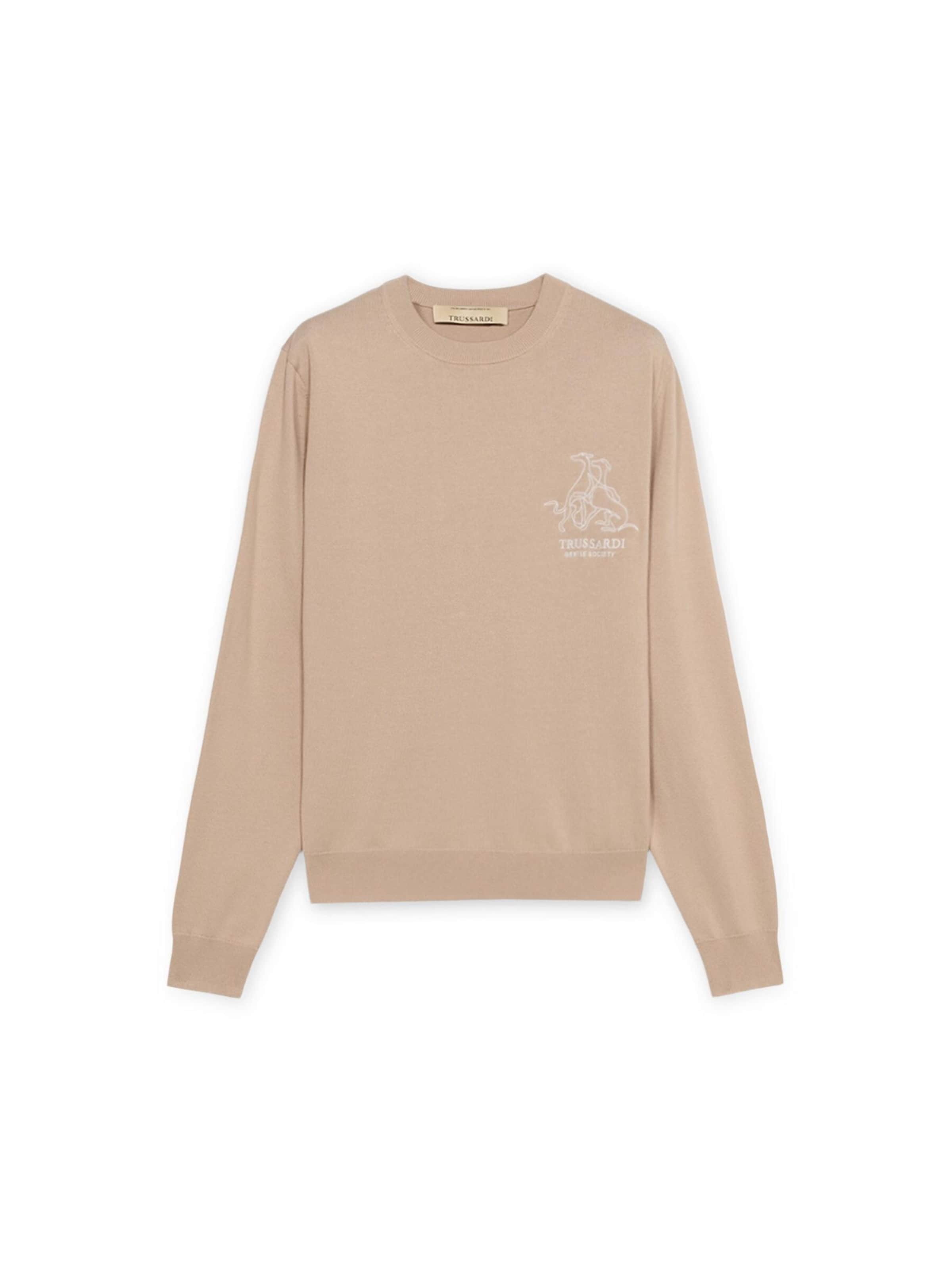 Pull-over Trussardi en beige : devant