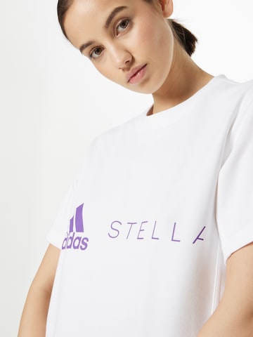 ADIDAS BY STELLA MCCARTNEY Funkcionalna majica 'Logo' | bela barva