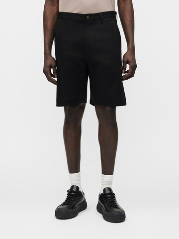 Loosefit Pantalon 'Galton' HUGO en noir : devant