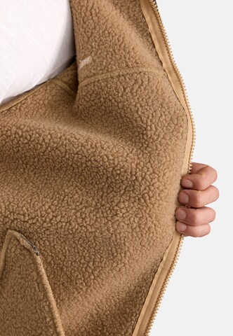 INDICODE JEANS Fleece jas 'INEmilos' in Beige