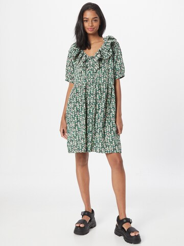 ICHI Shirt dress in Green: front